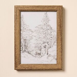 6"x8" Sketched Tree Framed Wall Art - Hearth & Hand™ with Magnolia